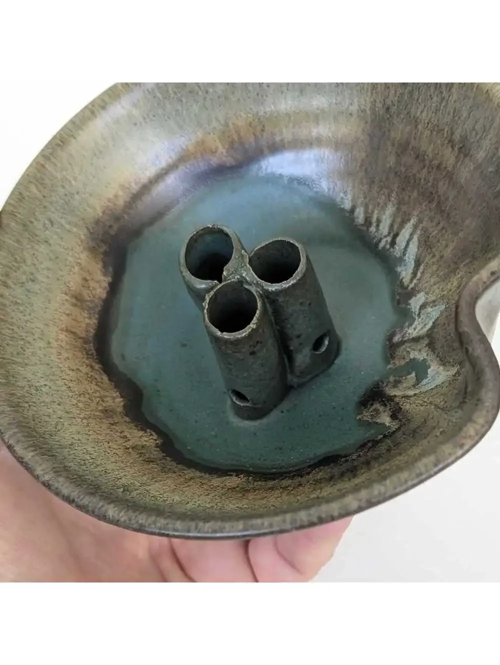 Vintage Studio Pottery Ikebana Flower Vase